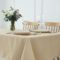 maxmill Jacquard Tablecloth Stain Resistant Waterproof Wrinkle Resistant Spillproof Washable Soft Weaved Texture Table Cloth for Dining Room, Indoor Outdoor Use, Rectangle 60 x 140 Inch, Natural