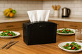 Tabletop Comercial Napkin Dispenser (Servilleteros para Restaurantes) - Stainless Steel Comercial Holder for Interfold Napkins - Dual - Sided Acces