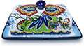 Butter Dishes with Covers, for Serving Tray Cheese, Dessert, Fruit and More Appetizer Plates (Hand Drawn)