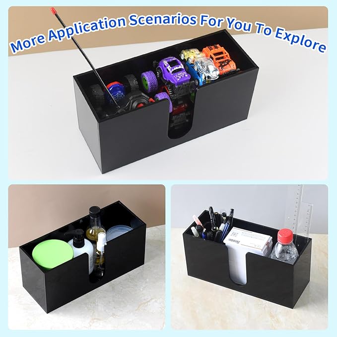 Paper Towel Holder for Countertop, Black Acrylic Napkin Dispenser – Fits Multifold, C-Fold & Z-Fold Trifold Towels, Durable 5mm Thick for Bathroom, Kitchen, Restaurant & Toilet(4pcs)