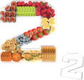 13.8" Acrylic Number Charcuterie Tray, Fillable Number Charcuterie Box for Food, Reusable Serving Cake Candy Dish Display Tray for Birthday Anniversary Party Decoration (Square Number 2)