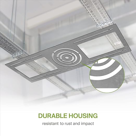 ASD 48 Pack New Construction Mounting Plate with Symmetric Round Hole - 3-4-6" Flat Steel Rough-in Wafer Light Bracket, LED Recessed Lighting Housing