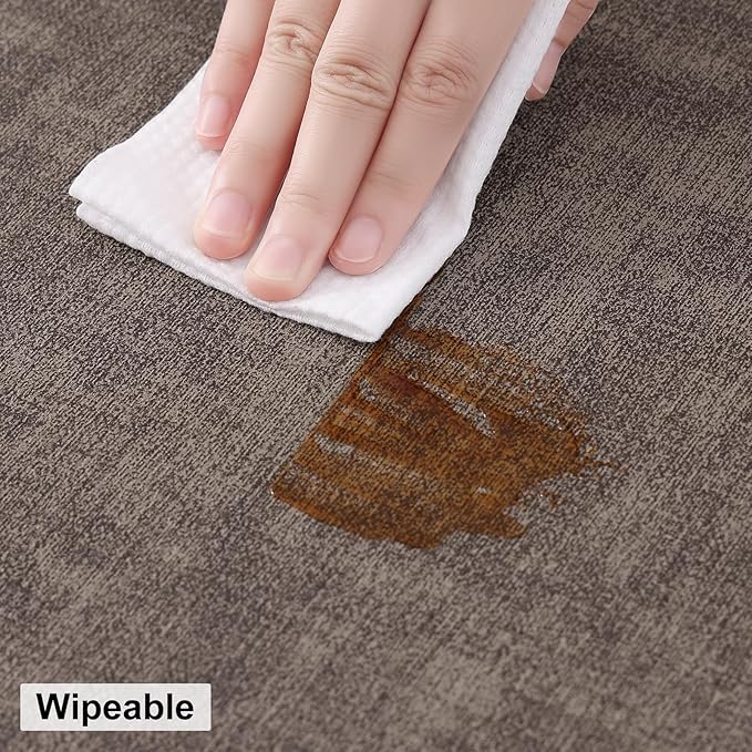 homing Round Faux Leather Placemat and Coaster 8 Packs, Washable Heat Resistant Dining Place Mats, Wipeable Double-Sided Table Mats for Indoor and Outdoor, Diameter 13 and 3.93 inch, Brown
