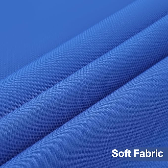 homing 2 Pack Rectangle Table Cloth, Elastic Fitted Fabric Tablecloth Fits for 4 Foot Folding Tables, Washable Table Cover for Picnic, Camping, Indoor & Outdoor (Blue, 30" x 48")