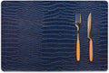 Set of 8 Faux Leather Placemats, PU Table Mats, Waterproof, Stain Resistant, Heat Resistant, Easy to Clean for Kitchen Dining Table,Conference Table