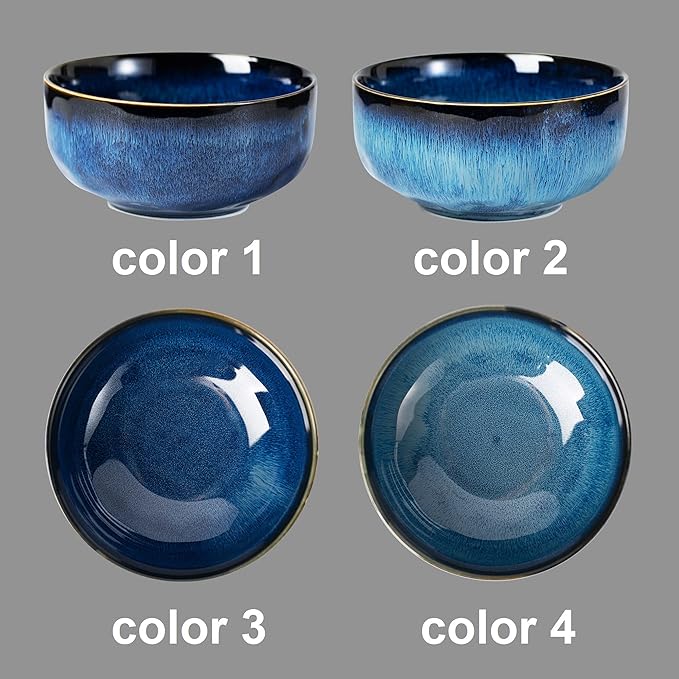 Serving Bowls - 22 Ounce Bowls Set - Ceramic Bowl Set of 2-5.75 inch for Salad, Soup,Cereal Bowls for Kitchen