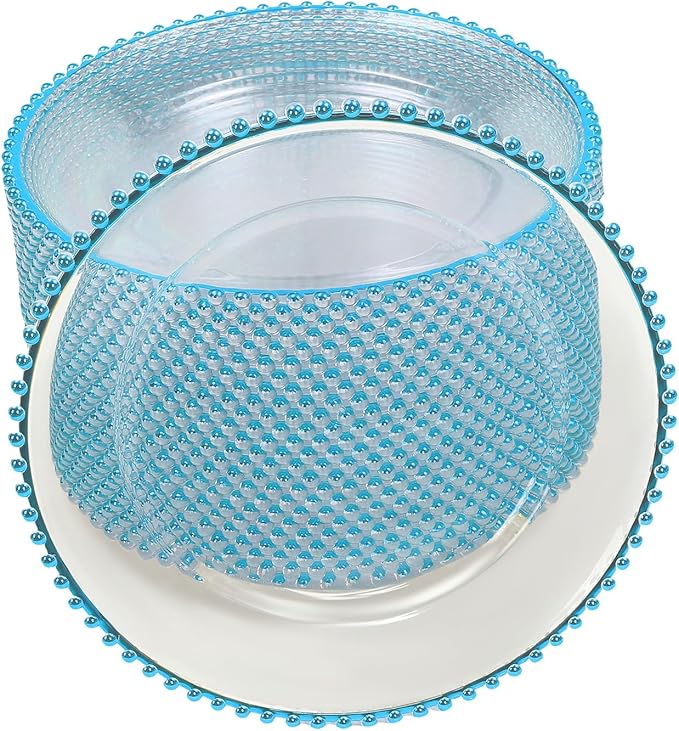 50 Pcs Charger Plates Set, Round Charger Plates, Reusable Serving Plates Embossed Rim Plastic Chargers Plate Decorative Round Plate Chargers for Dinner Plate Table Wedding Shower Decoration