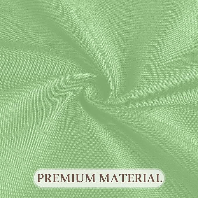 8 Pack Round Tablecloth 90 Inch Sage Green Tablecloth for Round Tables, Washable Polyester Table Cloth Stain and Wrinkle Resistant Decorative Table Cover for Wedding Party Dining Banquet