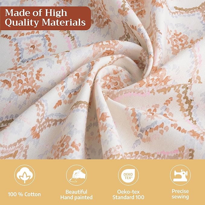 Maison d' Hermine Table Cloth Square Table 100% Cotton 60 x 60 Inches Fall Tablecloth Reusable Everyday Use for Thanksgiving Christmas Decorations Dining Farmhouse Party (Fair Isle)