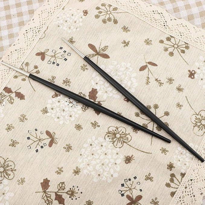 5 Pairs 304 Stainless Steel Chopstick Japanese Sushi Chopsticks Tableware Set Korean Chopsticks Set |Silver Black| chopstick sushi