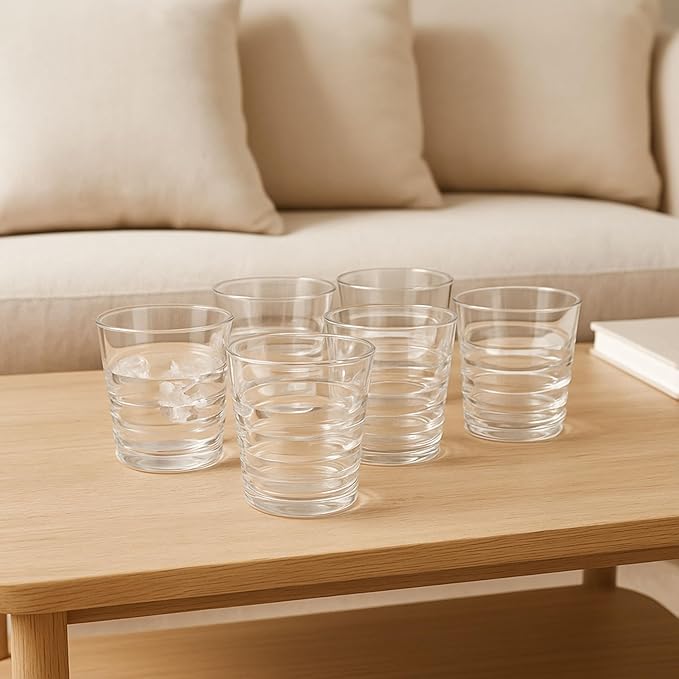 FDG Nuglass 16oz Tritan Ribbed Tumbler 6-pack