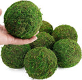 BYHER Decorative Moss Balls Set - Fake Moss Balls for Bowl Fillers, Centerpiece Decor, Home Decor, Vase Filler, Wedding Decor, Table Arrangement, Coffee Accents, DIY Crafts (Extra Large - 4"-Set of 6)
