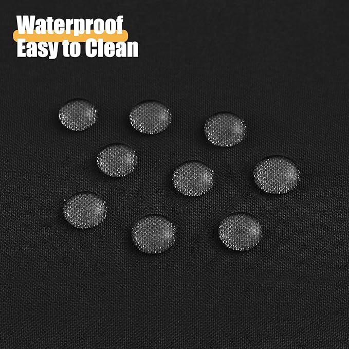 Smiry 4 Pack Rectangle Table Cloth, Waterproof Anti-Scratch Polyester Tablecloth, Decorative Washable Fabric Table Cover for Dining, Buffet, Parties and Outdoor, 60x120, Black