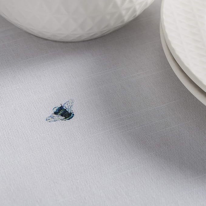 Maison d' Hermine Table Cloth Round Table 100% Cotton 69 Round Inches Tablecloth Reusable Decorative for Dining Room Farmhouse Home Valentines Day Decorations Spring Summer - Printemps
