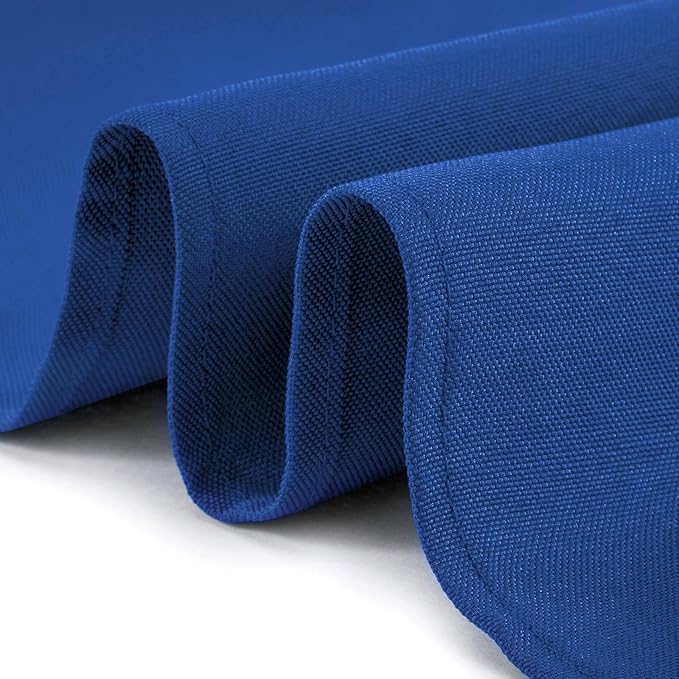 Lann's Linens - 120" Round Premium Tablecloth for Wedding/Banquet/Restaurant - Polyester Fabric Table Cloth - Royal Blue