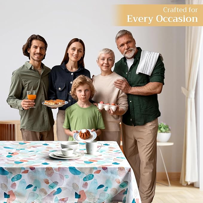 Maison d' Hermine Table Cloth Rectangle Table 100% Cotton 70 x 120 Inches Tablecloth Reusable Decorative for Dining Room Farmhouse Home Valentines Day Decorations Spring Summer - Summer Picnic