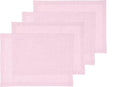 Solino Home Linen Placemats Set of 4 - Bubblegum Pink Placemats 14 x 19 Inch - 100% Pure Linen Table Mats for Valentines, Spring, Easter - Athena