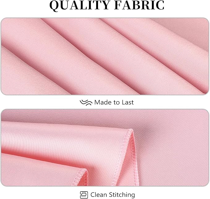 8 Pack Pink Tablecloth 60 x 102 Inch Rectangular Valentine’s Day Table Cloth for 6 Foot Rectangle Tables, Wrinkle Resistant Washable Polyester Fabric Table Covers for Wedding Party Banquet Buffet