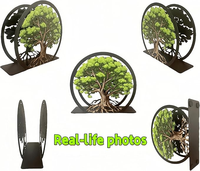 Tree of Life Napkin Holder for Table-Free-Standing Paper Napkin Dispenser for Cafe, Bar, Restaurant Table Decor |Colorful Metal Napkin Stand |Rustic Home Decor Presents|Modern Kitchen&Dining Accessory