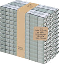Urban Villa Cloth Napkins 100% Cotton Dinner Napkins Highly Absorbent 20x20 Inches (Set of 12) Majestic Checks Reusable Washable Soft Durable Premium Napkins Ideal for Home Wedding Parties