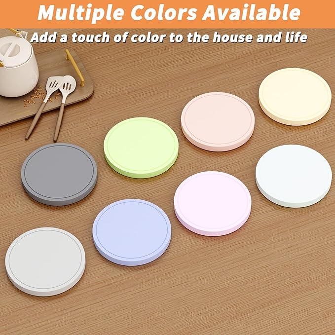 Azhou 6Pcs Drink Coaster with Holder, Baby Blue Absorbent Coasters for Drinks, Non-Slip with Velvet Bottom, Thick Heavy Duty 4 inch Ceramic Coasters, Home Decor Coffee Bar Accessories