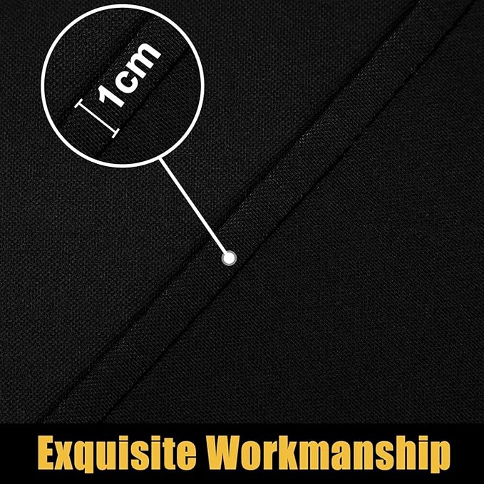 Smiry Square Picnic Table Cloth, Waterproof Elastic Fitted Tablecloths for 3 Foot Tables, Washable Polyester Table Cover for Camping, Indoor and Outdoor (Black, 34"x34")