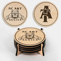 LazerEdge NC A&T Aggies Wooden Coaster Set - Maple Wood - Officially Licensed Product - 4-Pack
