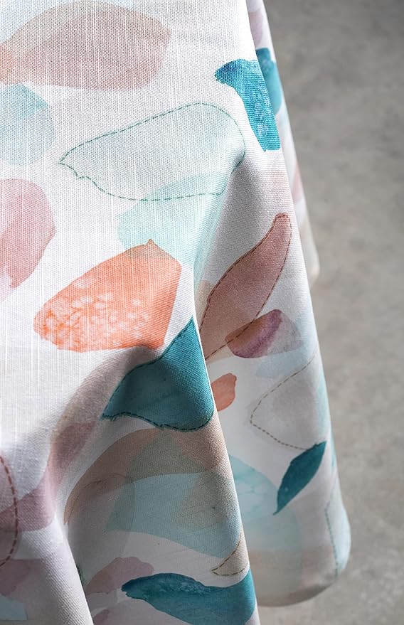 Maison d' Hermine Table Cloth Round Table 100% Cotton 69 Round Inches Tablecloth Reusable Decorative for Dining Room Farmhouse Home Valentines Day Decorations Spring Summer - Summer Picnic