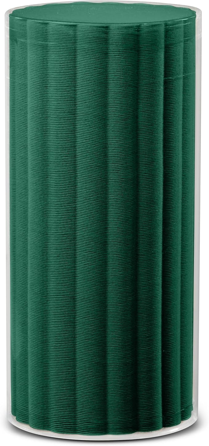 Disposable Green Paper Coasters for Drinks, 3.5 Inch Round Coasters for Christmas, Bar, Cocktail, Beverage, Wine Or Event, 500 Pack Bulk