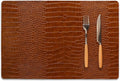 Set of 8 Faux Leather Placemats, PU Table Mats, Waterproof, Stain Resistant, Heat Resistant, Easy to Clean for Kitchen Dining Table,Conference Table