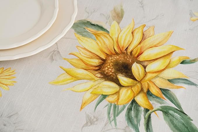 Maison d' Hermine Table Cloth Square Table 100% Cotton 54 x 54 Inches Tablecloth Reusable Decorative for Dining Room Farmhouse Home Valentines Day Decorations Spring Summer - Candice