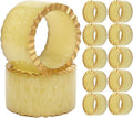 CLEENTABLE Epoxy Resin Napkin Rings Set of 12 - Handmade Dining Napkin Holder Classic, Everyday, Thanksgiving, Holiday, Christmas, Festive, Party, Gift, Farmhouse Décor (Green)