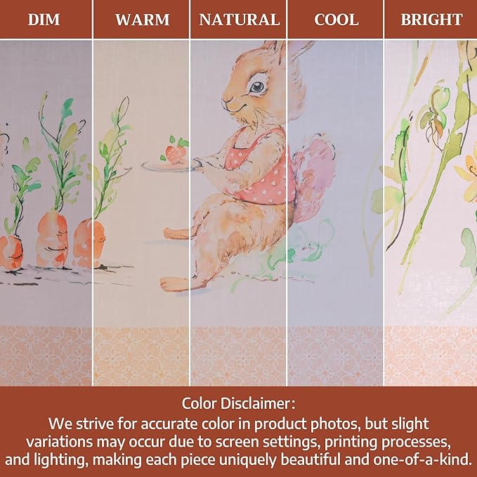 Maison d' Hermine Table Cloth Rectangle Table 100% Cotton 60 x 120 Inches Tablecloth Reusable Decorative for Dining Room Farmhouse Home Valentines Day Decorations Spring Summer - Bunny Party