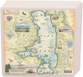 Montana's Flathead Lake Ceramic Coaster with Cork Base - Set of 4