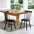 DUHOME Windsor Dining Chairs Set of 2,Farmhouse Style Spindle Back Wood Dining Room Chairs Wooden Kitchen Chair for Home Kitchen,Living Room,Bistro