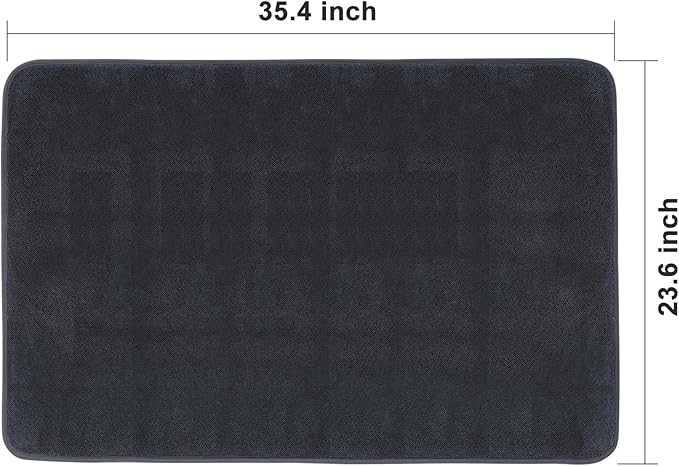 JOYMOOP Microfiber Towels for Cars, 35.4" x 23.6" Car Drying Towel, Dark Gray Reusable Car Towel, Quick Drying Car Microfiber Cleaning Cloth for RVs, SUVs, Trucks