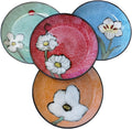 Ceramic Plates For Kitchen, 8 in - Plates Set of 4 - For Salad,Steak,Dessert,Bread, Pasta,Appetizer, Serving etc - Dishwasher, Microwave, and Oven Safe - For Breakfast, Lunch and Dinner (8 Inch)