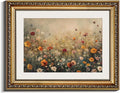 InSimSea Retro Gold Framed Wall Art, Vintage Nature Landscape Flower Wildflower Canvas Print Home Wall Decor, Landscape Farmhouse Decor, Antique Picture Frame Retro Paintings, 11x14 Inch