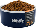 Master Pet Supply Stainless Steel Dog Bowls - 128 oz, Heavy Duty - Navy Blue, Double Wall Extra-Thick Insulated, Non-Slip Pet Water Bowl for Dogs, Cats & Pets, Anti Rust Metal, Dish Washer Safe