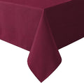 H.VERSAILTEX Linen Textured Table Cloths 60 x 104 Inch Premium Solid Tablecloth Spill-Proof Waterproof Table Cover for Dining Buffet Feature Extra Soft and Thick Fabric Wrinkle Free, Christmas Red