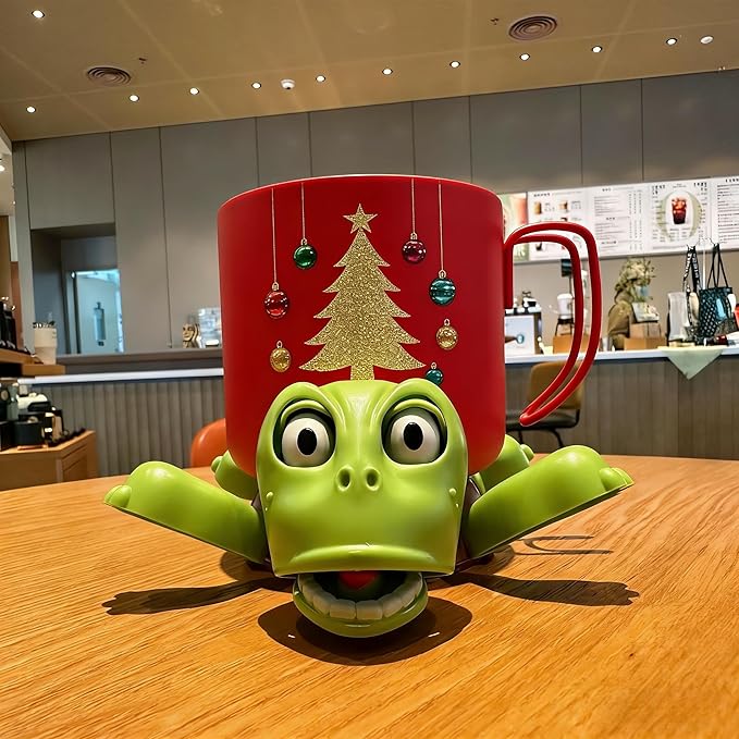 XYG® Turtle Coaster, 3D Printed Turtle Cup Holderwith Interactive Expression, Funny Tea Coasters, Insulated Drink Mat for Coffee & Wine Glasses, Kitchen Accessories & Home Decor (Light Green)