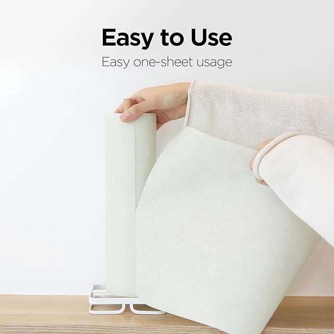 Meekly Daily Dish Cloth Cleaning Scrubber Sheet, Multi-Purpose Reusable Disposable Tear-Off Roll, Durable Washable Fast Dry Kitchen Towel for Kitchen Home Cleaning Use (30 Sheets) (Butter Cream)