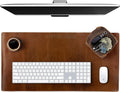 ELIZO Personalized Custom Desk Pad Set Real Leather Desk Mat Mouse Pad Unique Gifts for Him Her Leather Gifts for Men Women Engraved Embossed Monogrammed Corporate Gifts
