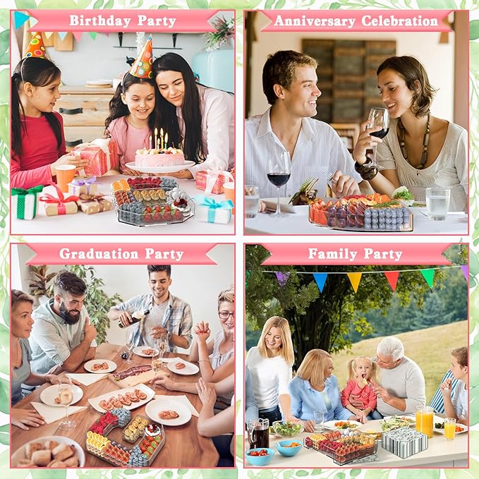 13.8" Acrylic Letter Charcuterie Tray, Charcuterie Letters Fillable Box for Food, Reusable Serving Cake Candy Dish Display Tray for Birthday Anniversary Party Decoration (Letter R)