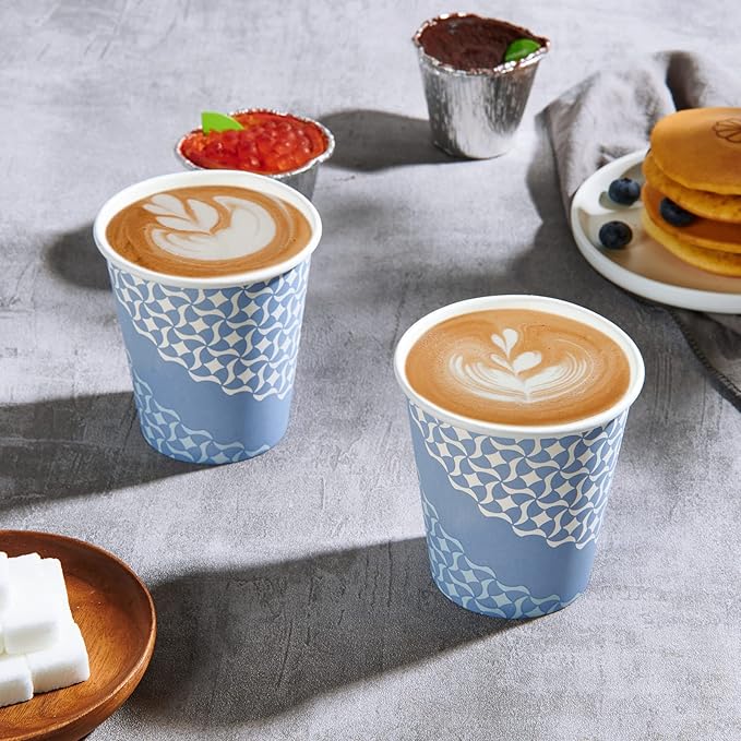 MUCHII Paper Coffee Cups 10 oz, 240 Count Disposable Coffee Paper Cup, Paper Drinking Cups for Hot/Cold Beverage