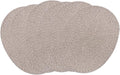 Braided Placemats Set of 6, Cotton Fabric Oval Table Mats Non Slip Washable 16 * 12 inch Oval Place Mats, 6 Pack Mix Brown Rope Woven Placemats
