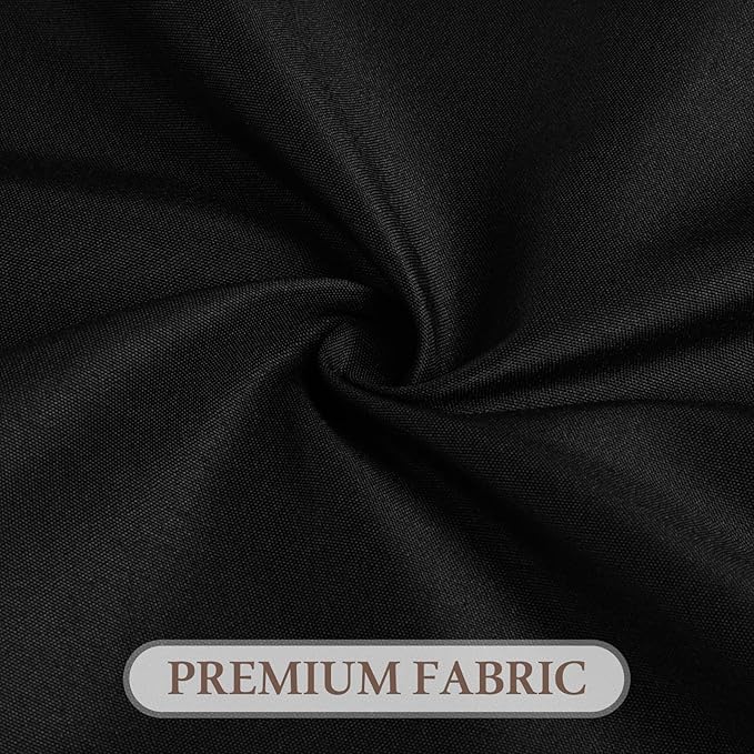 8 Pack Round Tablecloth 120 Inch Cloth Black Tablecloth for Round Tables, Washable Polyester Table Cloth Stain and Wrinkle Resistant Decorative Table Cover for Wedding Party Dining Banquet