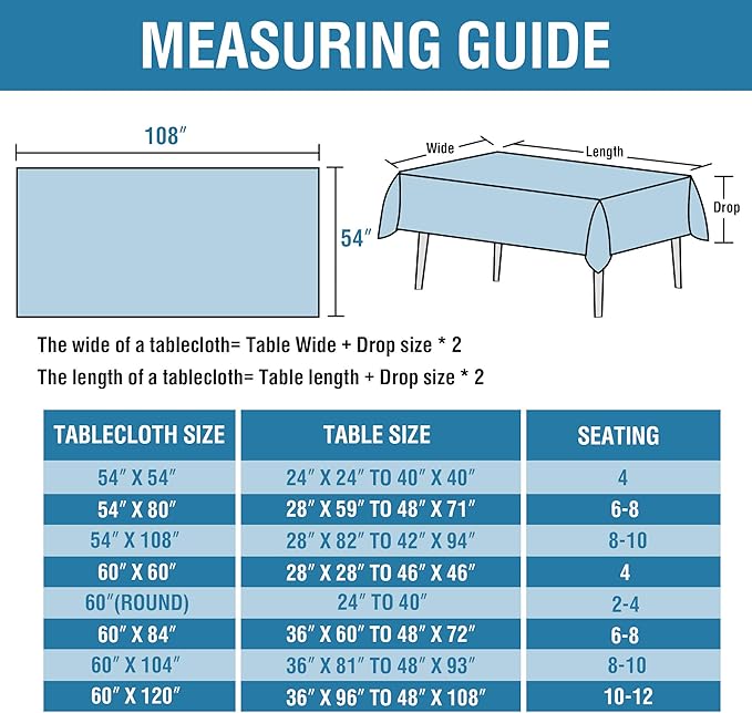 H.VERSAILTEX Linen Textured Table Cloths 54 x 108 Inch Premium Solid Tablecloth Spill-Proof Waterproof Table Cover for Dining Buffet Feature Extra Soft and Thick Fabric Wrinkle Free, Ivory