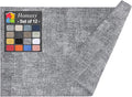 Homaxy Faux Leather Heat Resistant Placemats for Dining Table Set of 12, Waterproof Wipeable Washable PU Table Mats, Easy to Clean Anti-Slip Place Mats, 11.8" x 17", Black & White