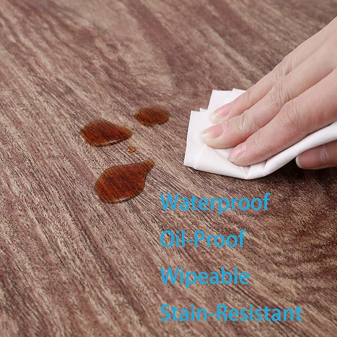 Walrus Round Vinyl Fitted Tablecloth with Flannel Backing Elastic Edge Design Table Cover Waterproof Oil-Proof PVC Table Cloth Stain-Resistant Best for 32"-36" Round